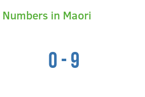 Numbers in Maori